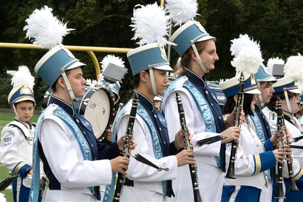 South River High School Marching Band Performing